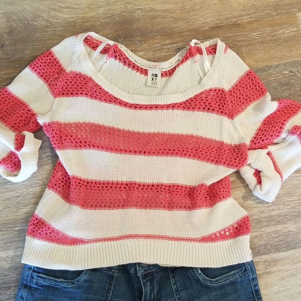 2 for $20 Roxy sweater hi lo L - Picture 2 of 8